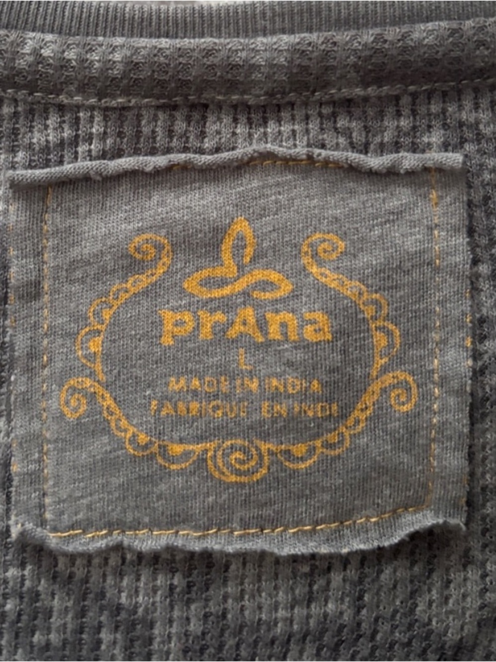 Prana Damask Top Gray Large